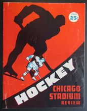 Load image into Gallery viewer, 1954 Chicago Stadium NHL Hockey Program Chicago Blackhawks v Toronto Maple Leafs

