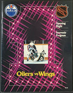 October 13th 1979 Gretzky Messier 1st NHL Game In Edmonton Hockey Program Oilers