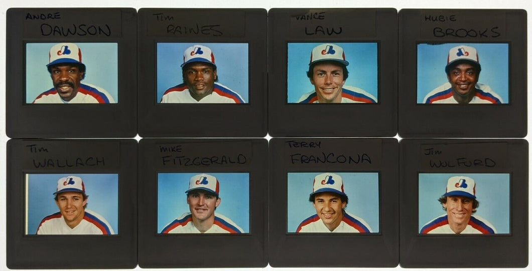 Montreal Expos 8 Different 35mm Slides League Issued Vintage MLB Dawson