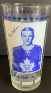 1967/68 Dave Keon YORK PEANUT BUTTER Glass NHL Hockey Original Vintage Leafs