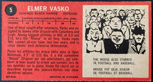 Load image into Gallery viewer, 1964-65 Vintage Chicago Blackhawks Elmer Vasko Topps Tallboy NHL Hockey Card
