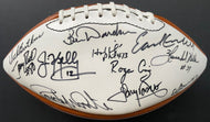 Sports Legends Autographed x11 Football Evander Holyfield Jerry Rice+ Signed JSA