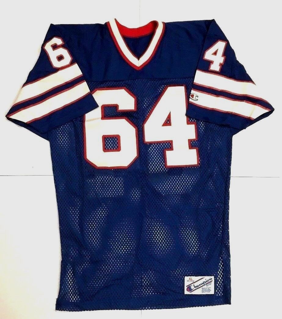 1980's Buffalo Bills NFL Football Jersey #64 Game Issued Champions