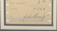 Load image into Gallery viewer, John F Kennedy Jr. Signed Credit Slip Autographed Receipt Framed + Photo JSA LOA
