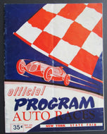 1954 Historic Sportsmen Stock Car Auto Races Official Program Racing New York