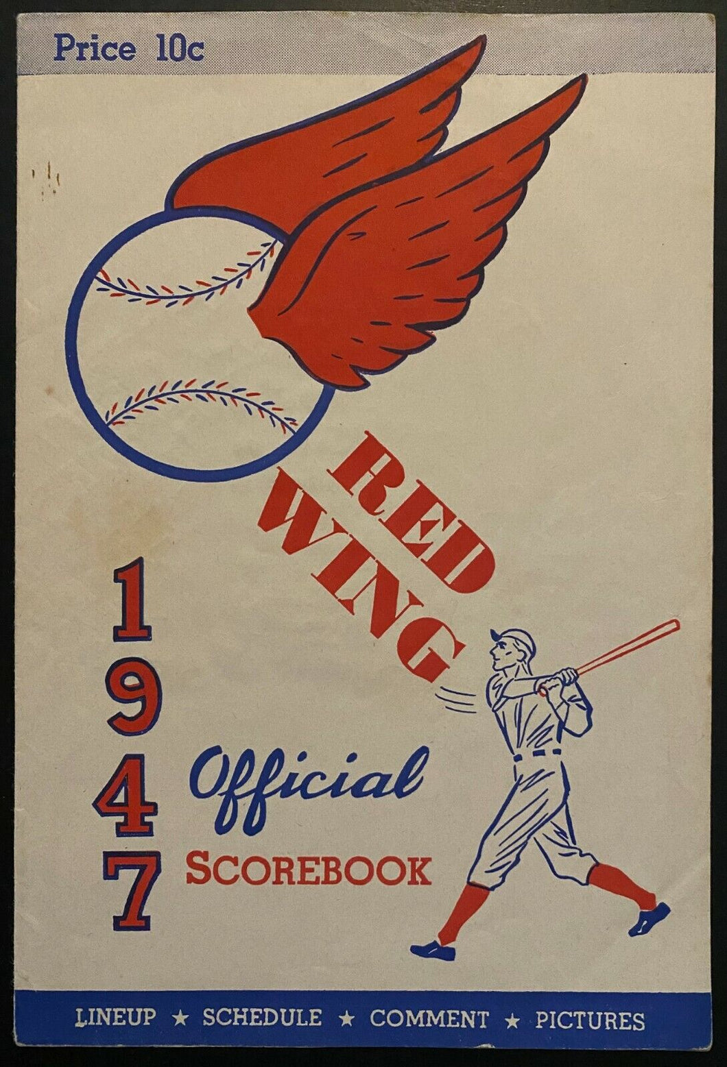 1947 MiLB AAA Baseball Program Rochester Red Wings Baltimore Orioles Vintage