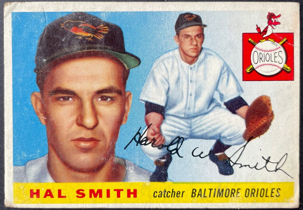 1955 Topps Baseball #8 Hal Smith Baltimore Orioles MLB Sports Card