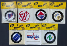 Load image into Gallery viewer, 1976-78 NHL The Show Offs Emblems x7 Hockey Jersey Crest Patches Vintage Unused
