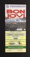BON JOVI 1996 Unused Concert Ticket European Tour Nurnberg Frankenstadion Music