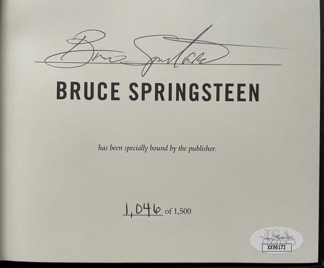 2016 Autographed Bruce Springsteen Born to Run Ltd Ed Box Set Signed Book JSA