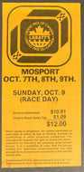 1977 Final Canadian Grand Prix Ticket Mosport Motor Racing Jody Scheckter Wins