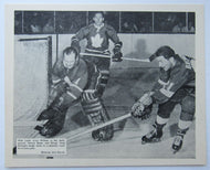 1960s NHL Johnny Bower Larry Hillman & Andy Bathgate Photograph - John Maiola