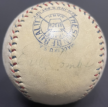 Load image into Gallery viewer, 1928 World Series Team Signed Baseball Babe Ruth + 3 Autographed Yankees JSA LOA

