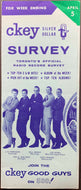 1963 CKEY Radio Survey Chart Toronto Music Skeeter Davis Faron Young Vintage