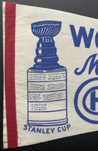 Load image into Gallery viewer, 1960&#39;s Montreal Canadiens NHL Hockey Full Size Pennant
