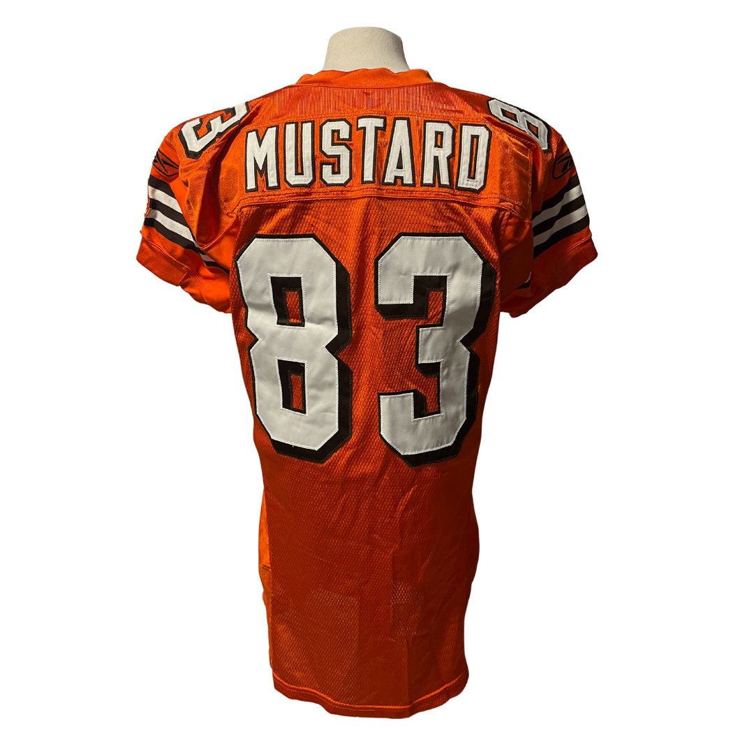 2003 Chad Mustard Game Used Worn Cleveland Browns NFL Football Rookie Jersey