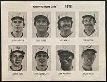 Load image into Gallery viewer, 1978 Toronto Blue Jays Team Issued Photo Lot x4 MLB Baseball Vintage
