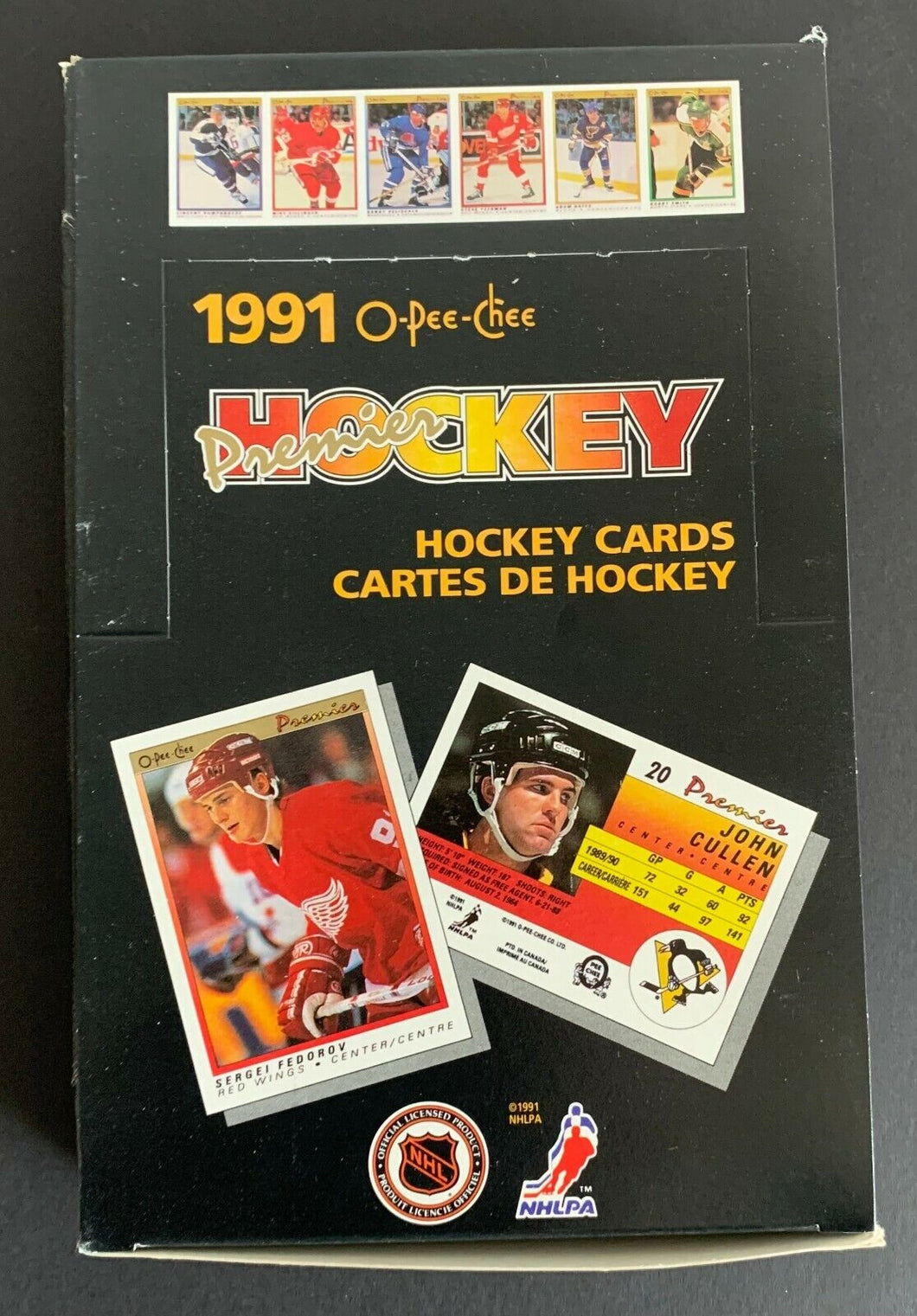 1991 O-Pee-Chee Hockey Premier Hobby Box 36 Card Packs OPC Jagr Rookie Year
