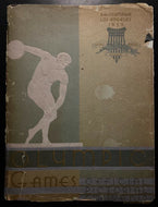 1932 Summer Olympic Games Program Los Angeles California Rare Vintage Retro