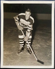 Load image into Gallery viewer, 1941-42 Hockey Original Vintage Type 1 Photo Hershey Bears Frank Eddolls AHL
