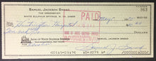 Load image into Gallery viewer, 1975 Sam Snead Signed Greenbrier Check US Open Golf Vintage Bank Cheque

