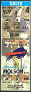 1997 NFL Football Ticket Indianapolis Colts vs Buffalo Bills Rich Stadium