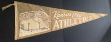 Load image into Gallery viewer, 1960s Kansas City Athletics Full Size Felt Pennant MLB Vintage
