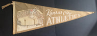 1960s Kansas City Athletics Full Size Felt Pennant MLB Vintage