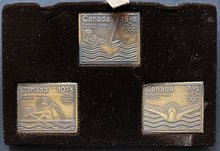 Load image into Gallery viewer, 1976 Olympics Montreal Set Of 3 Bronze Canada Postage Stamps LTD
