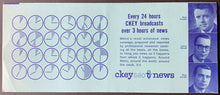 Load image into Gallery viewer, 1963 CKEY Radio Survey Chart Toronto Music Skeeter Davis Faron Young Vintage
