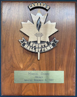 Marcel Dionne Autographed Signed Canada's Sports Hall of Fame Plaque NHL Hockey