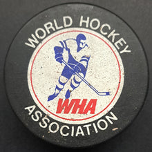 Load image into Gallery viewer, 1975-76 Denver Spurs WHA Hockey Game Used Puck Viceroy Vintage
