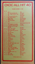 Load image into Gallery viewer, 1980 CKOC 1150 Record Chart Survey Vintage All Hit 40 John Lennon Tribute Cover
