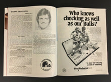 Load image into Gallery viewer, 1978 WHA Hockey Program Quebec Nordiques vs Birmingham Bulls Rick Vaive Rookie
