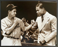 1935 Navin Field Photo Boxing Joe Louis Detroit Tigers Mickey Cochrane Vintage