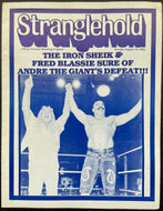 1984 Andre the Giant vs. Iron Sheik Stranglehold Program WWF Wrestling Vintage