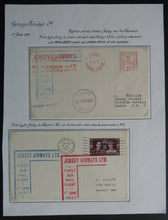 Load image into Gallery viewer, 1937 2 First Airmail Flight Covers - London To Jersey / Jersey To Newport VTG
