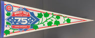 Chicago Cubs 75 Years Diamond Anniversary Baseball Pennant Vintage MLB Sports