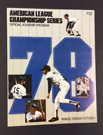 1978 American League Championship Series Souvenir Program Yankee Stadium