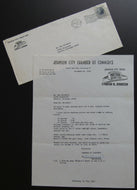 1966 Original Letterhead + Envelope Mailer Lyndon Johnson's Chamber Of Commerce