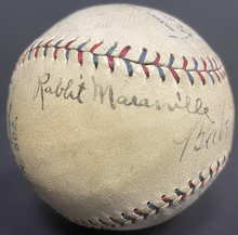 Load image into Gallery viewer, 1928 World Series Team Signed Baseball Babe Ruth + 3 Autographed Yankees JSA LOA
