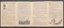 Load image into Gallery viewer, 1920s Baseball How To Play The Outfield Pamphlet MLB Vintage MILB Max Carey
