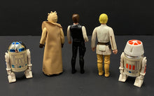 Load image into Gallery viewer, 1977 Luke Skywalker R2-D2 Han Solo Tusken Raider R5-D4 Star Wars Figurines
