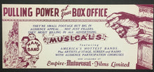 Load image into Gallery viewer, Vintage 1940&#39;s Movie Advertising Blotter Musicals Empire Universal Films
