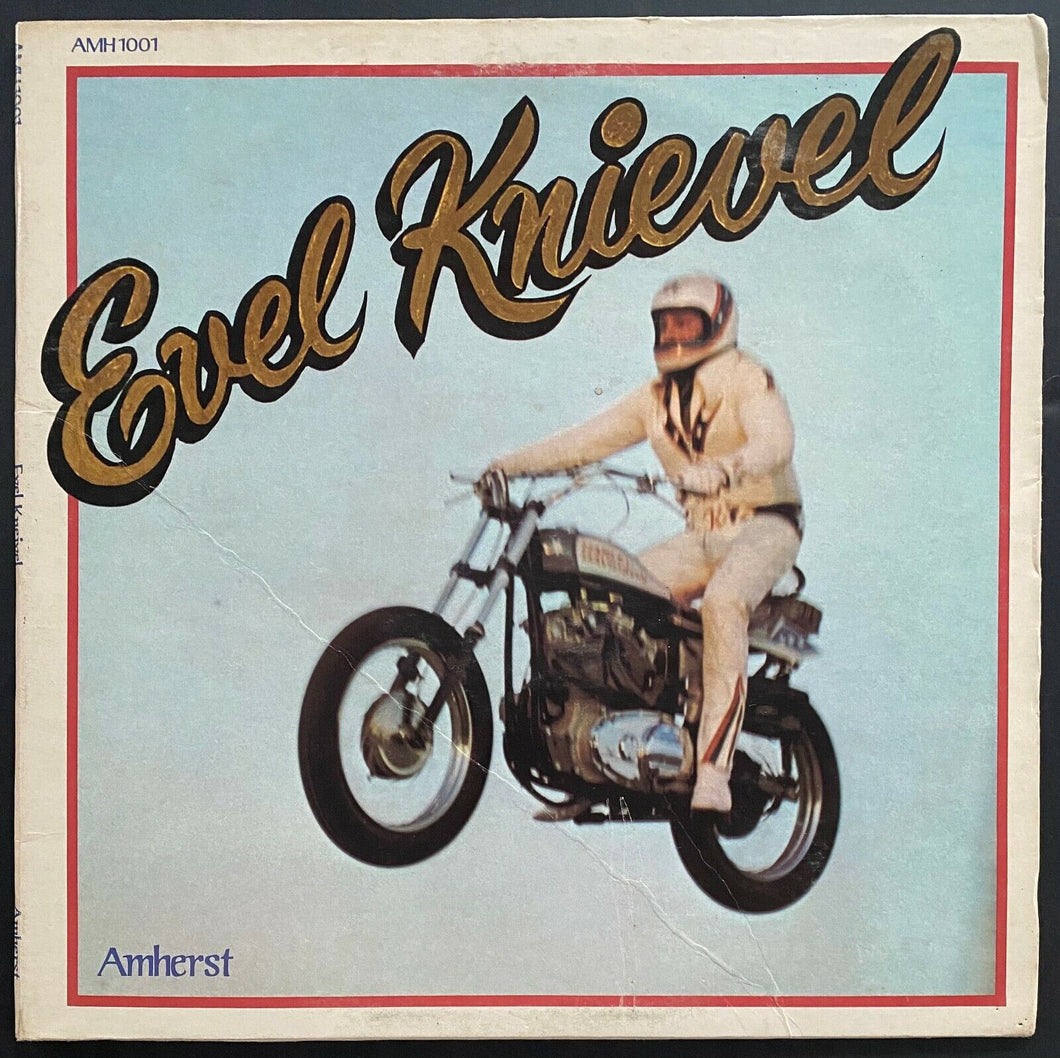 1974 Daredevil Motorcycle Evel Knievel Amherst Vinyl Record Album Vintage