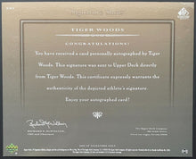 Load image into Gallery viewer, 2005 Tiger Woods Autographed Upper Deck SP Signature Golf Signed Limited Edition
