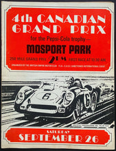 Load image into Gallery viewer, 1964 Canadian Grand Prix Car Race Program Vintage Mosport Pedro Rodriguez Wins
