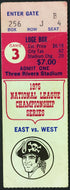 1975 NLCS MLB Game 3 Ticket Three Rivers Stadium Pirates v Reds Pete Rose HR
