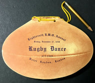 1936 University Of Western Ontario Rugby Football Dance Program Mustangs Old Vtg