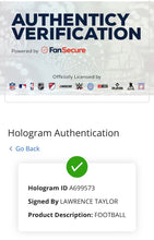 Load image into Gallery viewer, Lawrence Taylor New York Giants Autographed Wilson Football Fanatics HOF NFL
